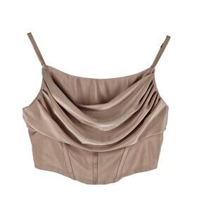 Woman's Dusty Rose Corset-like Top Size Large